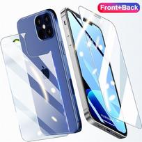 Skirta iPhone 16 15 14 Plus 11 12 13 mini Pro Max priekinė ir galinė grūdinto stiklo ekrano apsauga iPhone 13