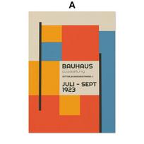 Bauhaus Lines Square Geometry Modern Abstract Nordic Wall Art Posters And Prints Canvas Painting Pictures For Living Room Decor 21*30cm