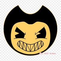 Bendy Evil Bendy And The Ink Machine Video Games Iron on Heat Transfer Printing Vinyl Patches Sticker for Clothes DIY Appliques Washable Patches gray