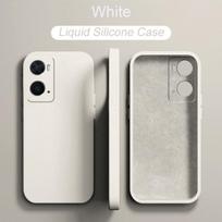 Skysto silikono dėklas, skirtas OPPO A96 4G A764G A76 4G A 76 A 96 pasaulinės versijos viso korpuso fotoaparato apsauginis dėklas Kvadratinis dangtelis For OPPO A96 4G balta