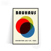 Bauhaus Exhibition Vintage Art Print Poster Vintage Oil Painting Wall Painting 21cm×30cm NoFrame