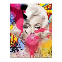 Marilyn Monroe pučia kramtomąją gumą Aliejinė tapyba Modernūs seksualių moterų plakatai ir atspaudai Svetainės namų dekoracija Sienų 21cm×30cm NoFrame