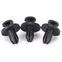50 vnt. 6 mm automatinio automobilio buferio sparno laikiklio stumdomi juodi plastikiniai spaustukai. 1