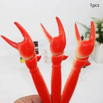 Lobster Ballpoint Pen Fun Lobster Paw Ballpoint Pen for Students Boys and Girls red