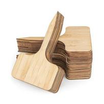 20 vnt. Bambuko Augalų Gėlių Sukulentų Etiketės Žymelės Sodo Medelyno Vazonų Žymekliai 10x6cm