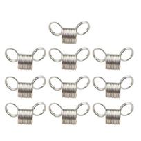 10 vnt. Nerūdijančio plieno karoliukų kamštis mini spyruokliniai spaustukai Creative Bead Line galiniai užsegimai papuošalai, kad priedai būtų patvarūs S