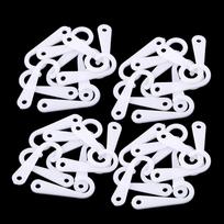 50 pakabų plastikiniai kabliukai J formos pakabinami gryna