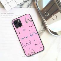 Krūtų meno telefono dėklas iPhone 11 12 Mini 13 14 Pro XS Max X 8 7 6s Plus 5 SE XR korpusas iPhone14ProMax