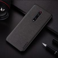 Dėklas skirtas Xiaomi mi 9T mi9T mi 10T mi10T Pro funda coque Paprasto dizaino tekstilinės odos telefono dangtelis, skirtas xiaomi mi 10t 9t pro dėklui mi 9T(mi 9T Pro) tamsiai pilka spalva