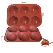 Silikoninė forma Silikoninė kepimo skarda konditerijos formoms Kepimo indai Sferinė rutulinė forma Silikoninė forma Pops tortų formoms silikoninė kepimo forma