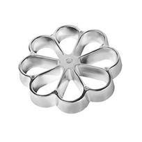 Nerūdijantis rozetės geležies rinkinys Karščiui atsparus, patvarus, patogus rankena Rosette Timbale forma Flower white
