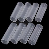 8 vnt. 6 cm plastikinis 18650 baterijos laikiklio vamzdelis, skirtas žibintuvėliui, žibintuvėlio lempos lempai