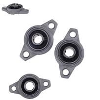 2 vnt. 12 mm skylės skersmens KFL001 pagalvės bloko guolis flanšinis rombinis guolis