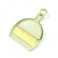 Smiley Face Desktop Mini Mini Broom Keyboard Cleaning Brush with Dustpan Small Broom Set Computer Clutter Brush Smiley žalia