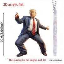 Naujas animacinis mielas Trumpo pakabukas Akrilinis plokščias automobilio pakabukas Kuprinės ornamentas style 1