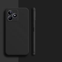 Skirta Realme C53 dėklas Realme C51 C53 C55 Dangteliai Smūgiams atsparus skystas silikonas TPU Fundas Apsauginis telefono galinis dangtelis Realme C53 Realme C53 juoda