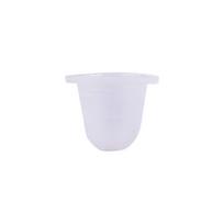 Silikoninis spalvotas puodelis tatuiruotėms ir antakių pigmento aplikacijai Large cups, 100 pieces white