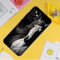 Black White Horse Case For Samsung Galaxy A54 A34 A14 A13 A33 A53 A12 A32 A52 A71 A51 A15 A25 A35 A55 Cover Samsung A15