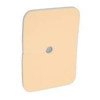 10x7,5cm tracheostomijos pagalvėlė, trachostomijos dirželiai, putplastis, vandeniui atspari, draugiška odai, kaklo operacijoms gray