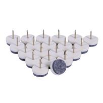 20 vnt./rinkinys 20 mm baldų grindų veltinio vinys pagalvėlės kėdžių stalų kojų veltinio apsaugos (Baltas) balta