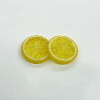 2 vnt Dirbtinio plastiko citrinos griežinėliai 1/4 apelsinų citrusinių netikrų vaisių griežinėliai Namų stalviršio apdaila Reklama fotografija nuotraukų rekvizitai Diameter 5cm