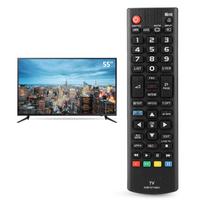 Daugiafunkcis Smart LED belaidžio LCD televizoriaus nuotolinio valdymo pultas, skirtas LG AKB73715601 balta