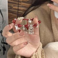 Xiangyun varpelio pinta zodiako apyrankė – aukščiausios kokybės Miaojiang mergaitės dizainas, kinų stilius brown