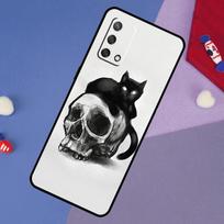 Juodo Katino Kaukolė Gotiška Ragana Dėklas Skirtas OPPO A96 A76 A16 A18 A58 A78 A98 A17 A77 A54 A57 S A74 A5 A9 A53 A52 A72 A15 A93 OPPO A53S 2020