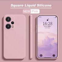 For Poco F5 F 5 PocoF5 Pro Case Liquid Silicone Soft Cover For Xiaomi Poco F5 F 5 PocoF5 Pro F5Pro Shockproof Phone Cases For Poco F5 rožinė