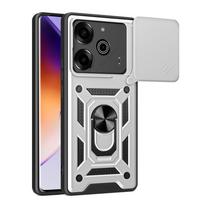Camera protect case for Tecno POVA 6 Pro Pova6 TECNO POVA 5 Armor Hybrid Ring Back Cover For Tecno Pova 6 Pro sidabras