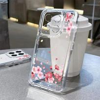 For Xiaomi 14T Pro 13T Poco X6 Pro M6 X5 Redmi Note 14 Pro 13 12 11 Case Shell Bowknot Floral Print Soft Silicone Clear Shockproof Slim Phone Cover Xiaomi 11T / 11T Pro rožinė