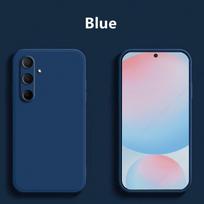 Skysto silikono telefono dėklas, skirtas „Samsung Galaxy A56 5G“ dėklui, atsparus smūgiams, „Funda“ galinis dangtelis, skirtas „Samsung A36 A26“. For Samsung A36 5G mėlyna