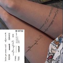 Vandeniui atsparus laikinasis tatuiruotės lipdukas Vasarą Naujas tatuiruotės lipdukas Animacinis tatuiruotės tatuiruotės riešo pėdos ranka vyrams, moterims Nauja
