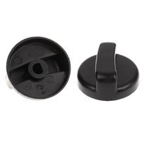 2 vnt. 8 mm dujinės viryklės valdymo jungiklio rankenėlė, orkaitės rankenėlė, skirta stalviršio degikliui 2pcs black