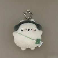 Miela animacinė laiminga žolės katės pliušinė lėlė žaislas kawaii pliušinė lėlė raktų pakabukas kuprinės pakabukas krepšio dekoravimo aksesuarai dovanos