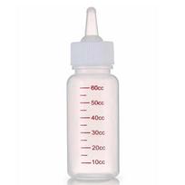 Naminių gyvūnėlių maitinimo buteliuko rinkinys: Anti-Uždusimo Bioninis Silikoninis Spenelis Naujagimiams Kačiukams ir Šuniukams White Basic 60ML white