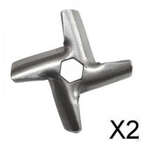 2xMeat Grinder Blade Cutter Grinders Attachment, Spare Part, Replacement Kitchen, Electric Or Manual