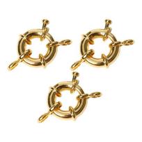 3 vnt./partija Auksinis Sidabrinis 11/13/15 mm Metalinis Raktikaulio Vėrinio Užsegimas Spyruoklinis Užsegimas DIY Mados Juvelyrikos Gamybos Paieškos Aksesuarai 11mm-3PCS auksas