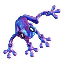 Judančios jungtys Varlė Magnetas ant šaldytuvo 3D spausdinta Varlė Fidget žaislas Artikuliuotas gyvūno modelis Figūrėlė Magnetinė Varlė Šaldytuvo Dekoracija Ornamentas