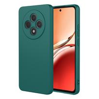 Lankstus skysto silikono TPU dėklas skirtas OPPO Reno 12F 12FS5G Reno12 F FS 5G Apsauginis dangtelis Fundas Coque Capa OPPO Reno 12F 5G tamsiai žalia spalva