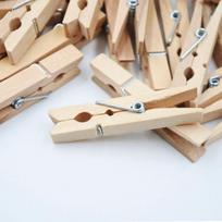 50 vnt. Mini mediniai spaustukai Nuotraukų popieriaus segtukai Sagtys Sagtys Namų Vestuvių Šventės Dekoravimo Aksesuarai 3.5cm/50pcs beige