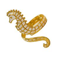 Unique Oil Drop Design Seahorse Ring Adornment For Fashion Enthusiasts And Art Lovers Seeking Individual Style D