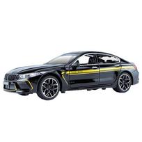 1/24 BMW M8 Sports Car Alloy Car Model, Sound and Light Effect, Wheels with Steering, Children's Toy Car Birthday Gift juoda