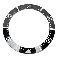 Laikrodžio rėmelio įdėklas 40mm Keraminis laikrodžio rėmelio žiedas Remontas Pakeitimo priedas laikrodininkui White Character Black Back gray