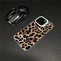 Telefono dėklas su leopardo raštu Apple iPhone 17 Pro Max, 16, 15, 14, 12, 13 - Europietiškas ir Amerikietiškas stilius 13 ProMax black