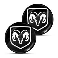 2/4/6 vnt. Automobilio durų užrakto raktų skylutės lipdukas emblema automobilio apsauginis lipdukas Dodge Journey Caliber Challenger Charger Ram 1500 Stratus Dart Dakota Durango 2PCS