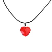 Heart Pendant Choker Beads Necklace Trendy Y2K Neck Jewelry Glaze Heart Pendant Necklace Suitable for Any Occasions 1