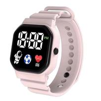 LED Watch Kids Unisex LED Wrist Watch Student Electronic Watch Waterproof Watch Lightweight Birthday Party Return Gifts rožinė