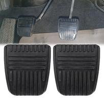 2Pcs Car Brake Clutch Pedal Pad Rubber Cover for Toyota 4Runner Camry Celica Solara Tacoma Tundra Van 31321-14020 31321-14010 gray