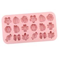 Food Grade Silicone Flower Molds For Chocolate Candy Baking Heat Resistant Silicone Cake Decorating Molds 1 beige